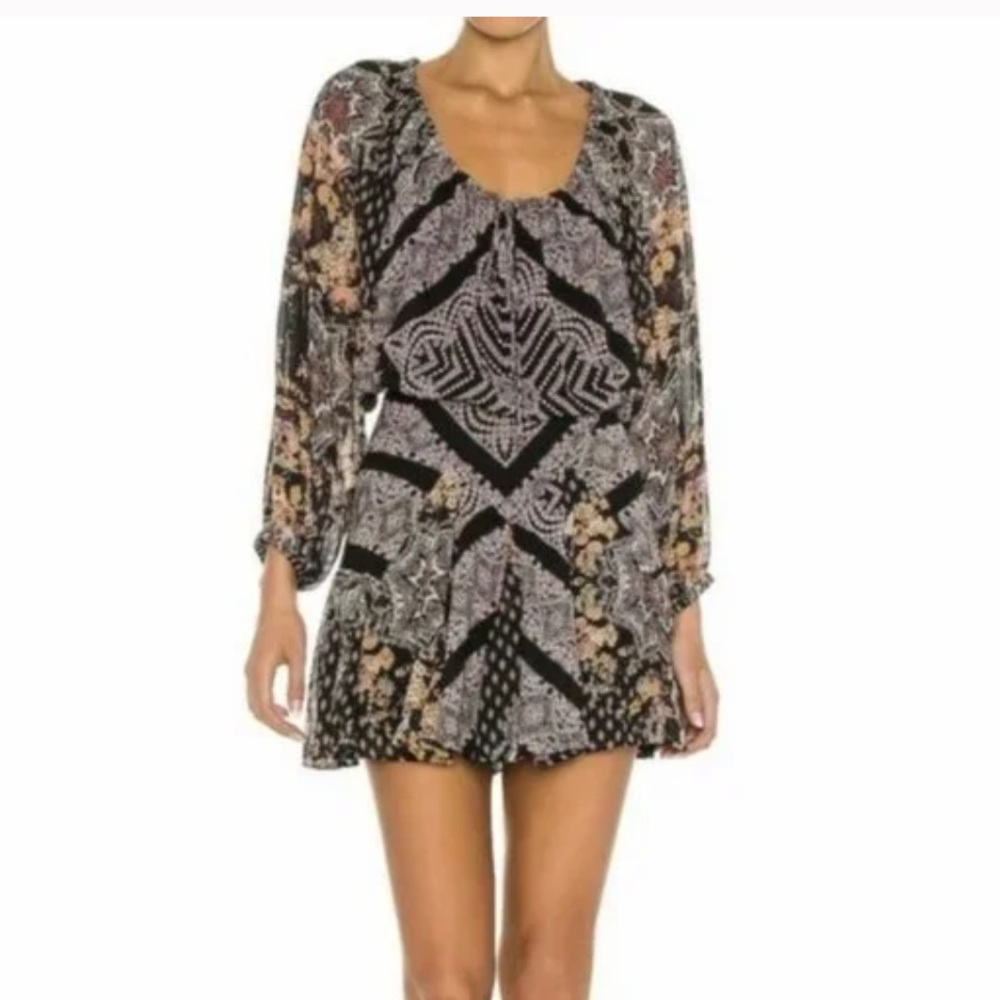 NWT Free People Seven Wonders Mini Dress Size L Women
